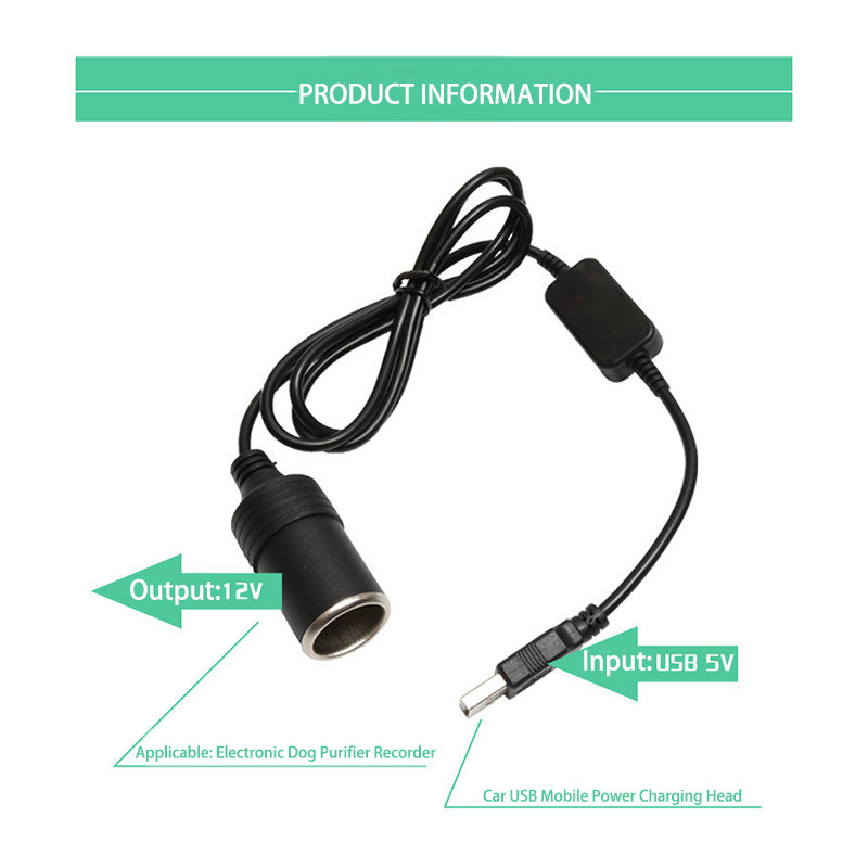 1PC 5V 2A USB To 12V Cigarette - Accessories Experts Vape 评论和价格
