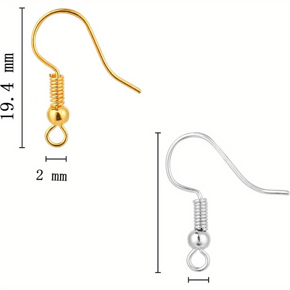 200Pieces Earring Hooks, Fish  - Coil Building Kit 评论和价格